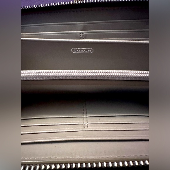 Coach Madison Embossed Python Leather Accordion Wallet - Picture 4 of 4